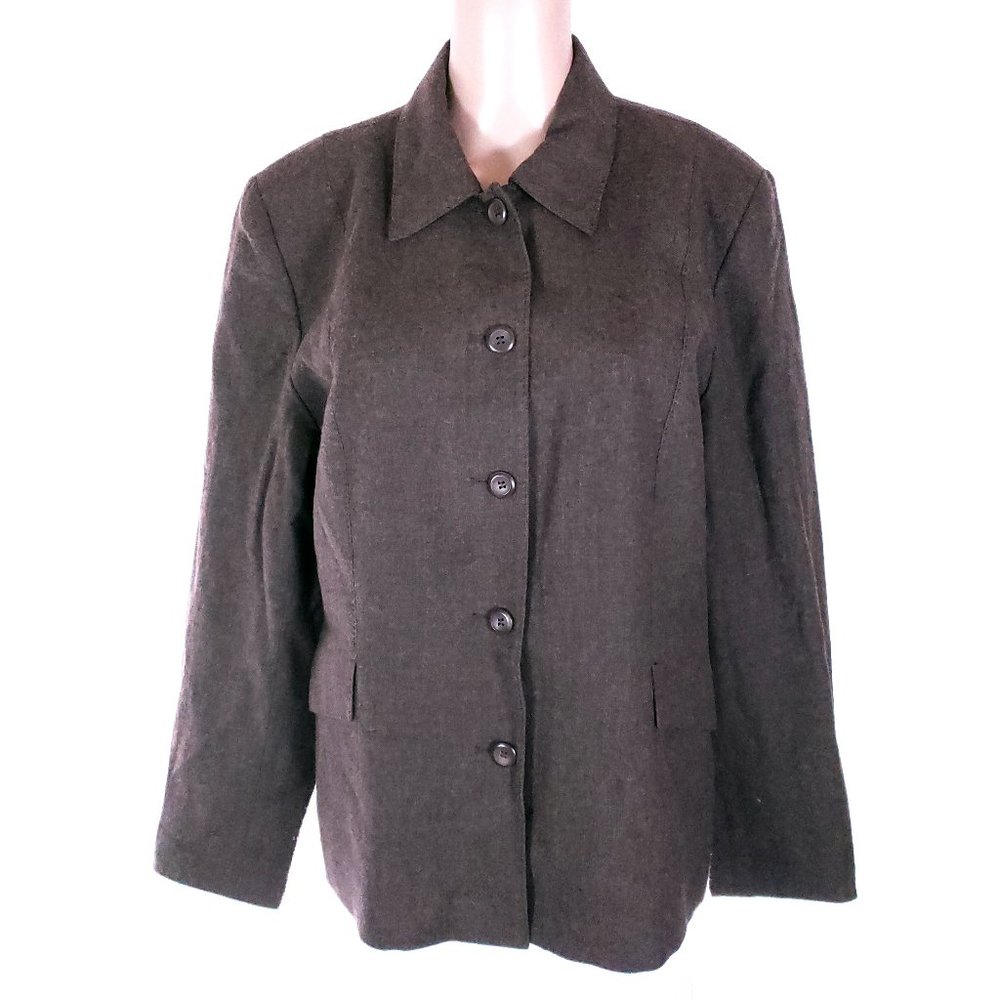 Pendleton Women Blazer Button Front 100% Wool Size 14 - USA